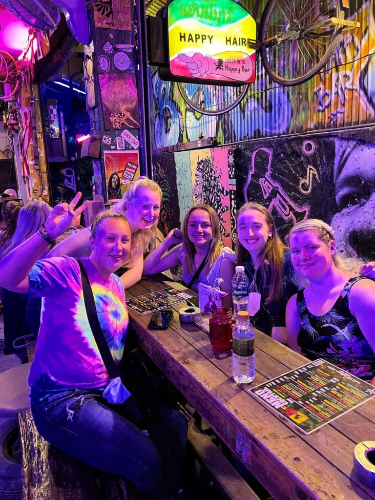 Group snap taken in a bar