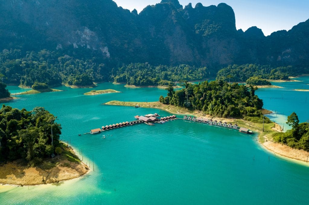 Sleeping on the water: floating bungalows in Khao Sok National Park, Thailand