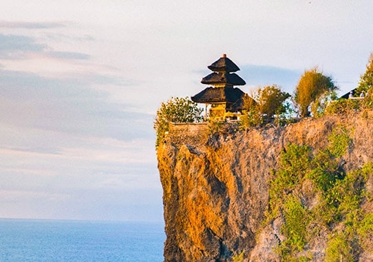 A picture of Uluwatu Temple. 